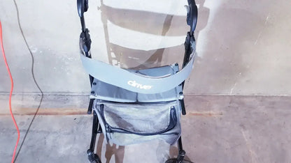 Drive Medical Nitro Aluminum Rollator Walker 10’’ Casters Black & White