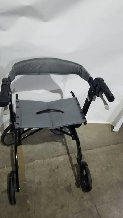 Drive Medical Nitro Euro Rollator Tall Folding Walker 10266BK-T GRAY Adult Seat