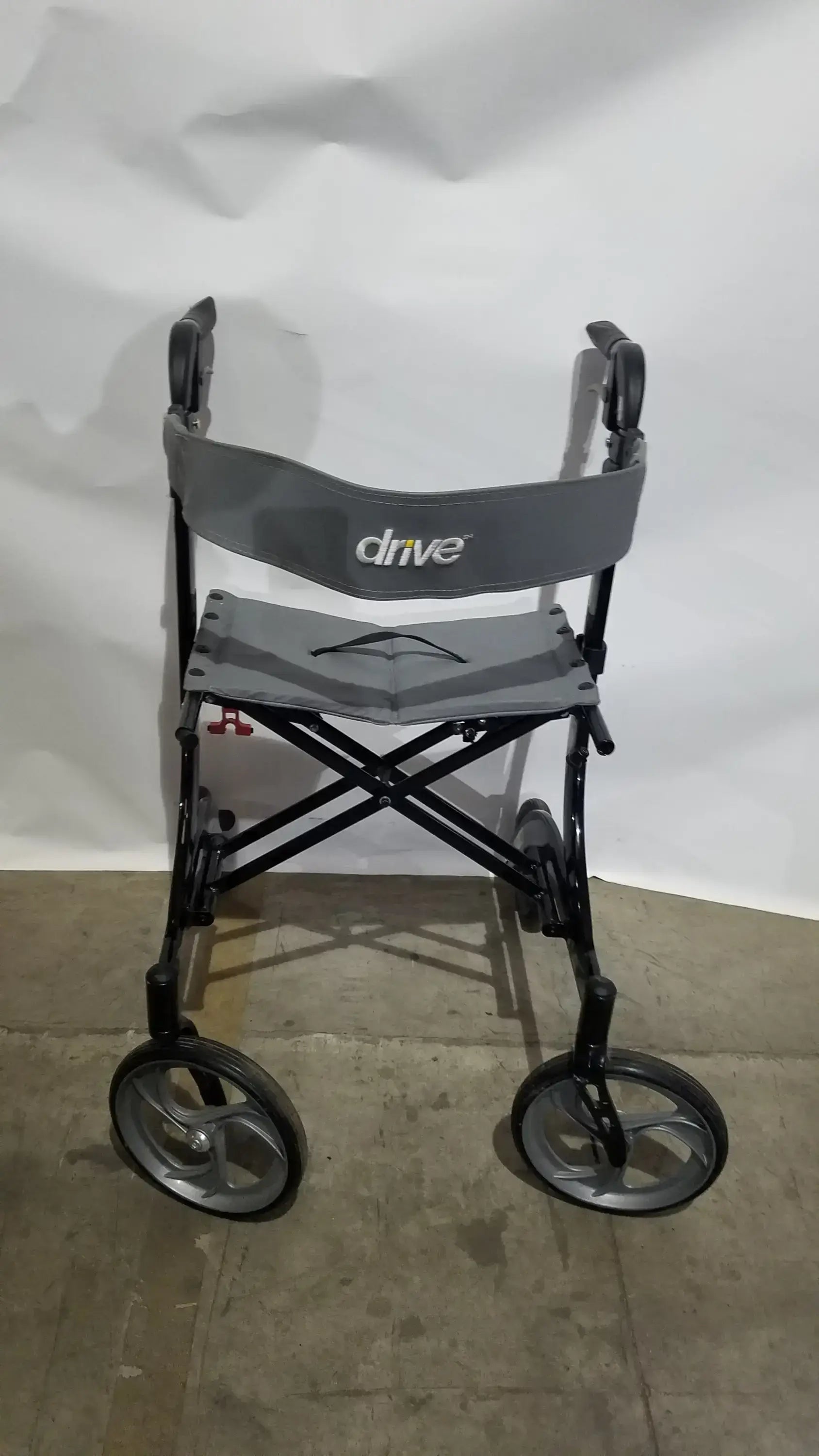 Drive Medical Nitro Euro Rollator Tall Folding Walker 10266BK-T GRAY Adult Seat