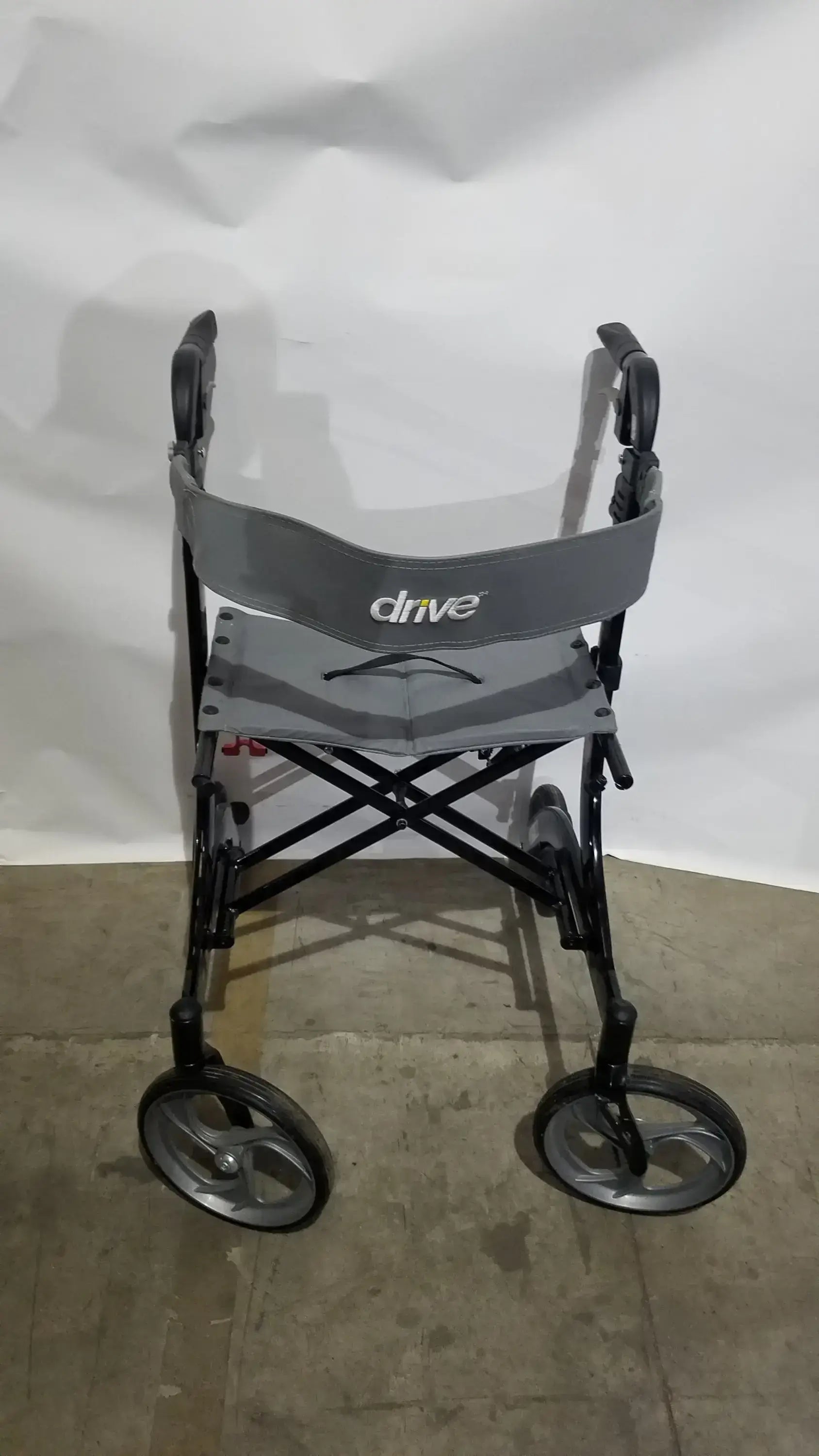 Drive Medical Nitro Euro Rollator Tall Folding Walker 10266BK-T GRAY Adult Seat