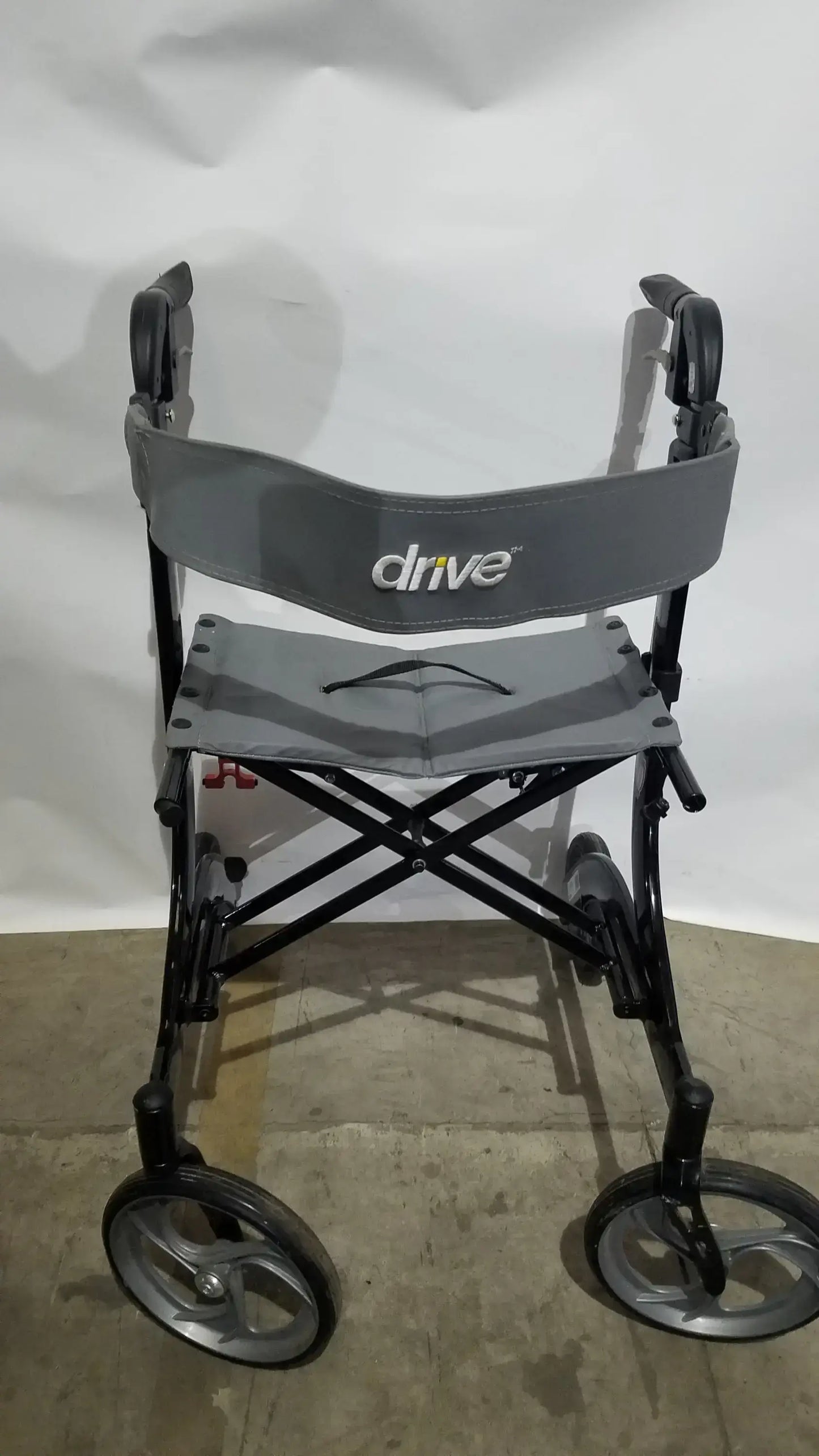 Drive Medical Nitro Euro Rollator Tall Folding Walker 10266BK-T GRAY Adult Seat