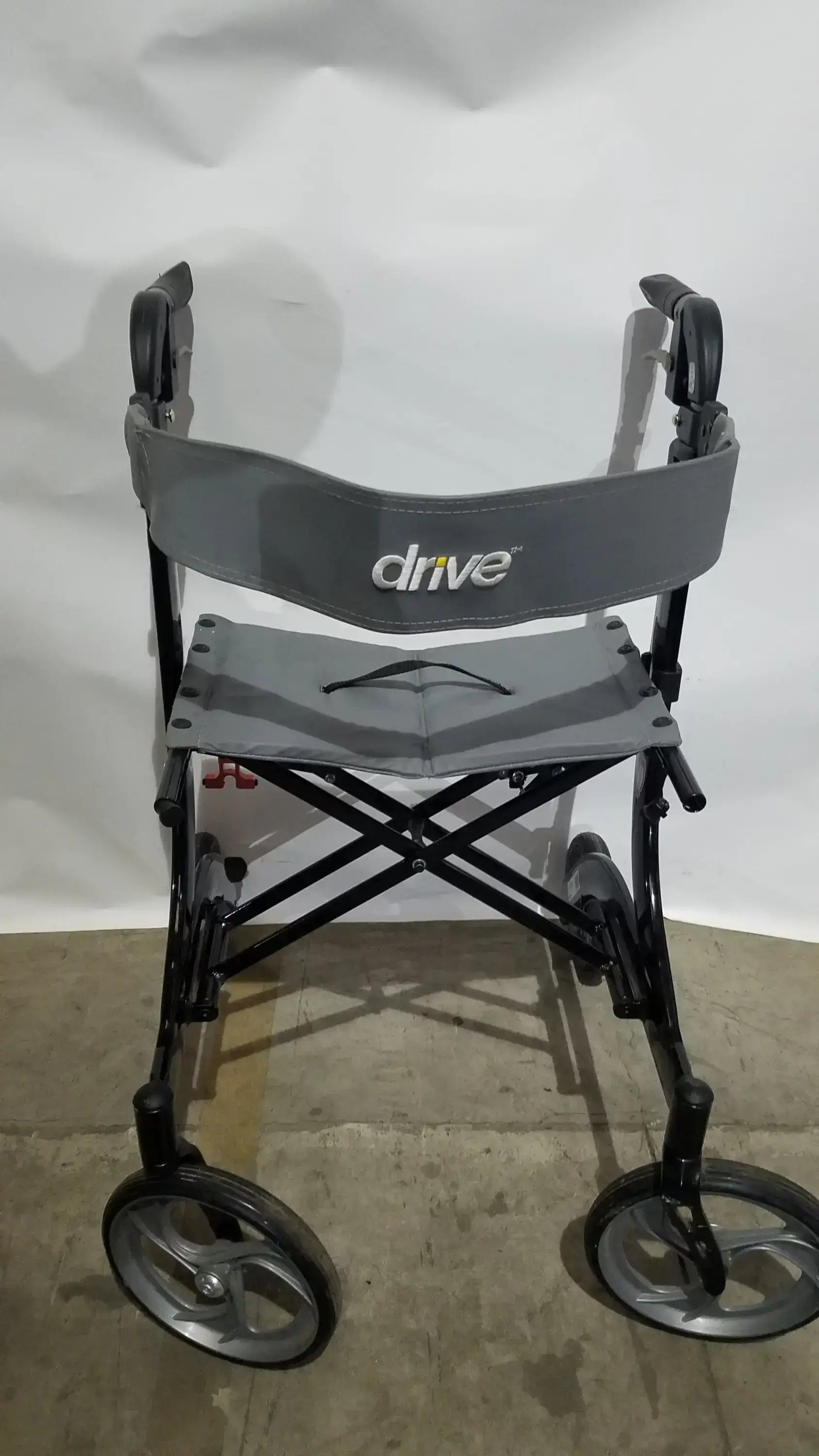 Drive Medical Nitro Euro Rollator Tall Folding Walker 10266BK-T GRAY Adult Seat