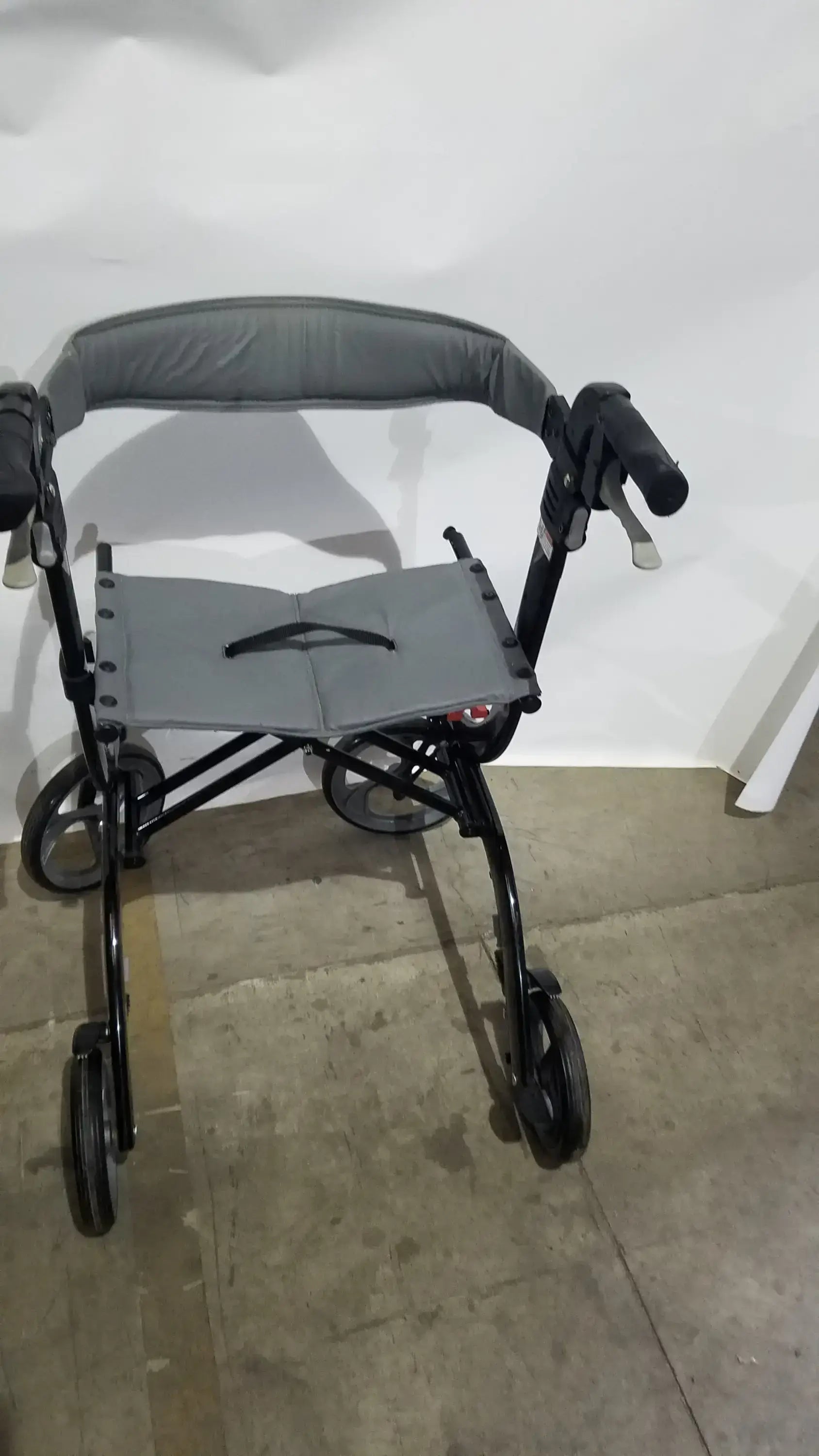 Drive Medical Nitro Euro Rollator Tall Folding Walker 10266BK-T GRAY Adult Seat