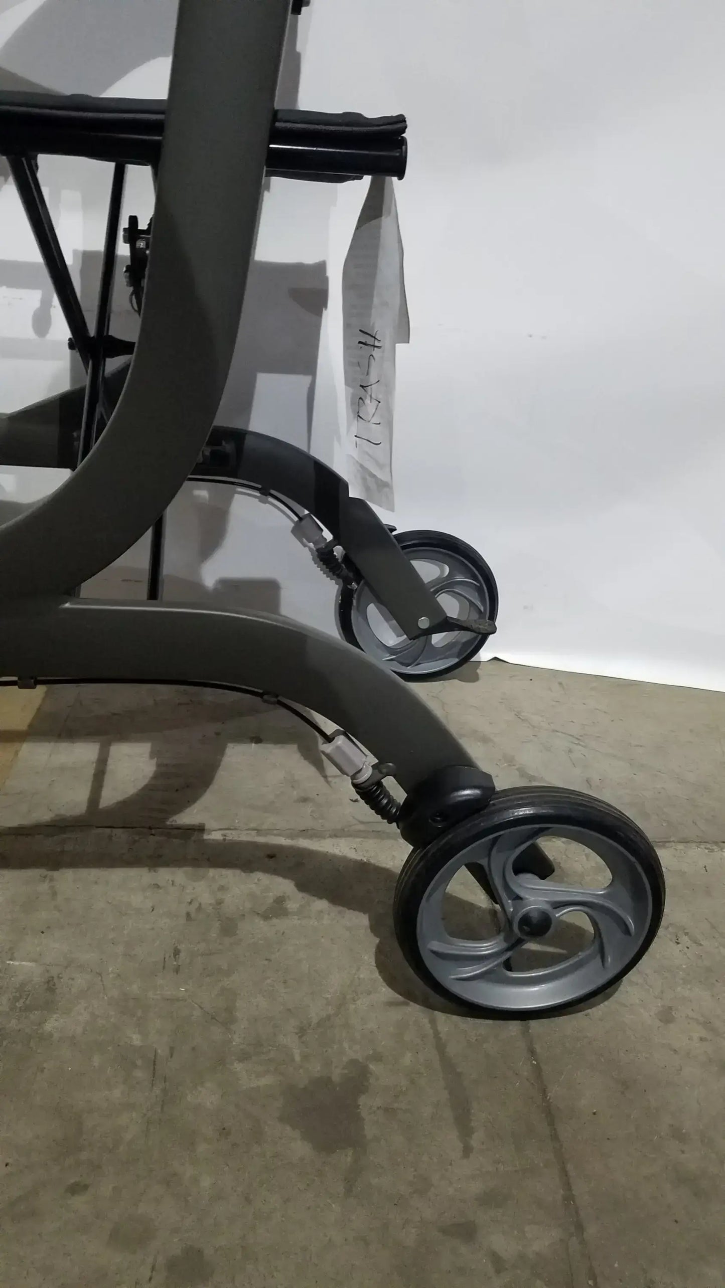 Drive Medical Nitro Folding Rollator Walker - Black Frame with Padded Seat