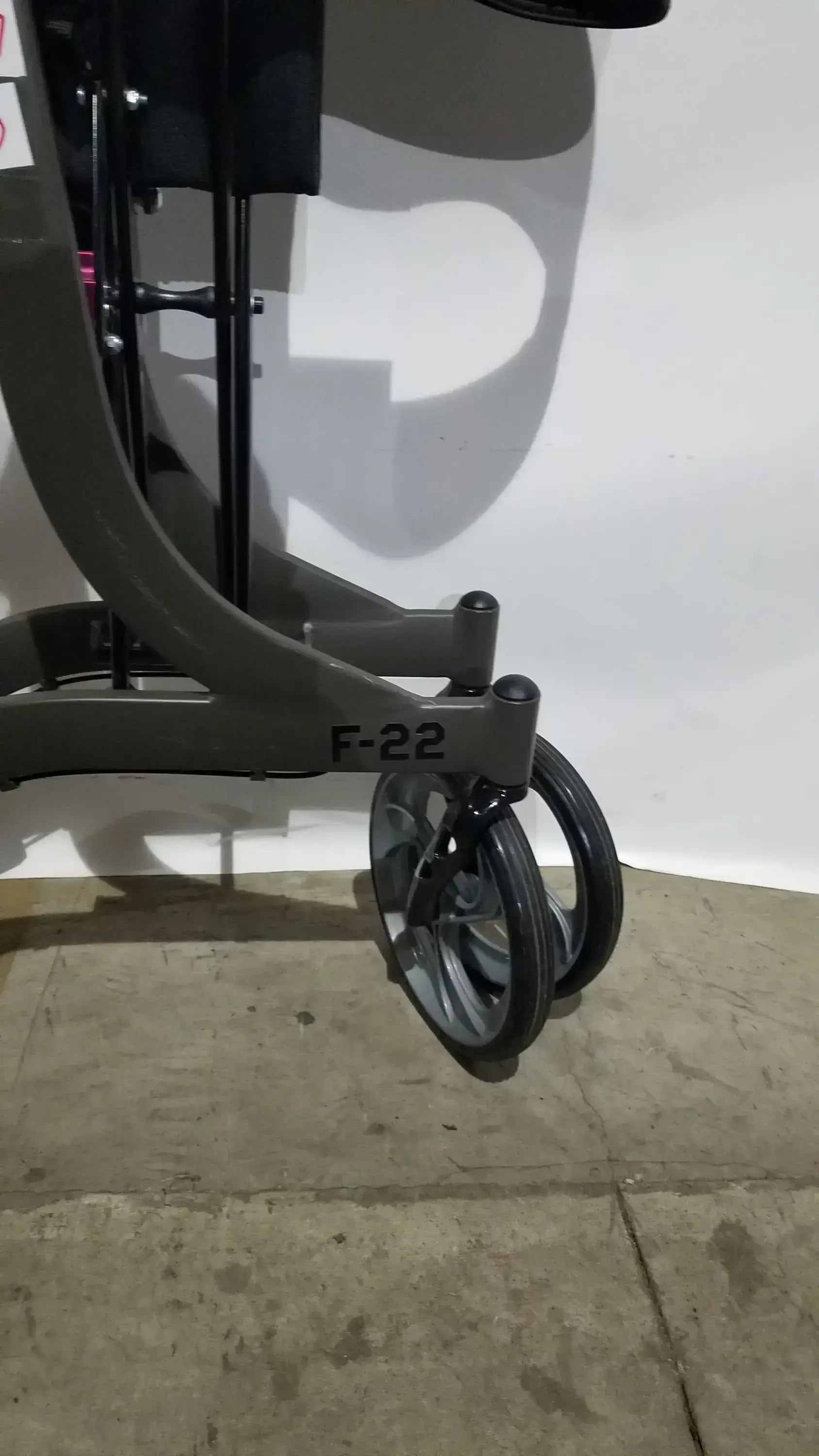 Drive Medical Nitro Folding Rollator Walker - Black Frame with Padded Seat