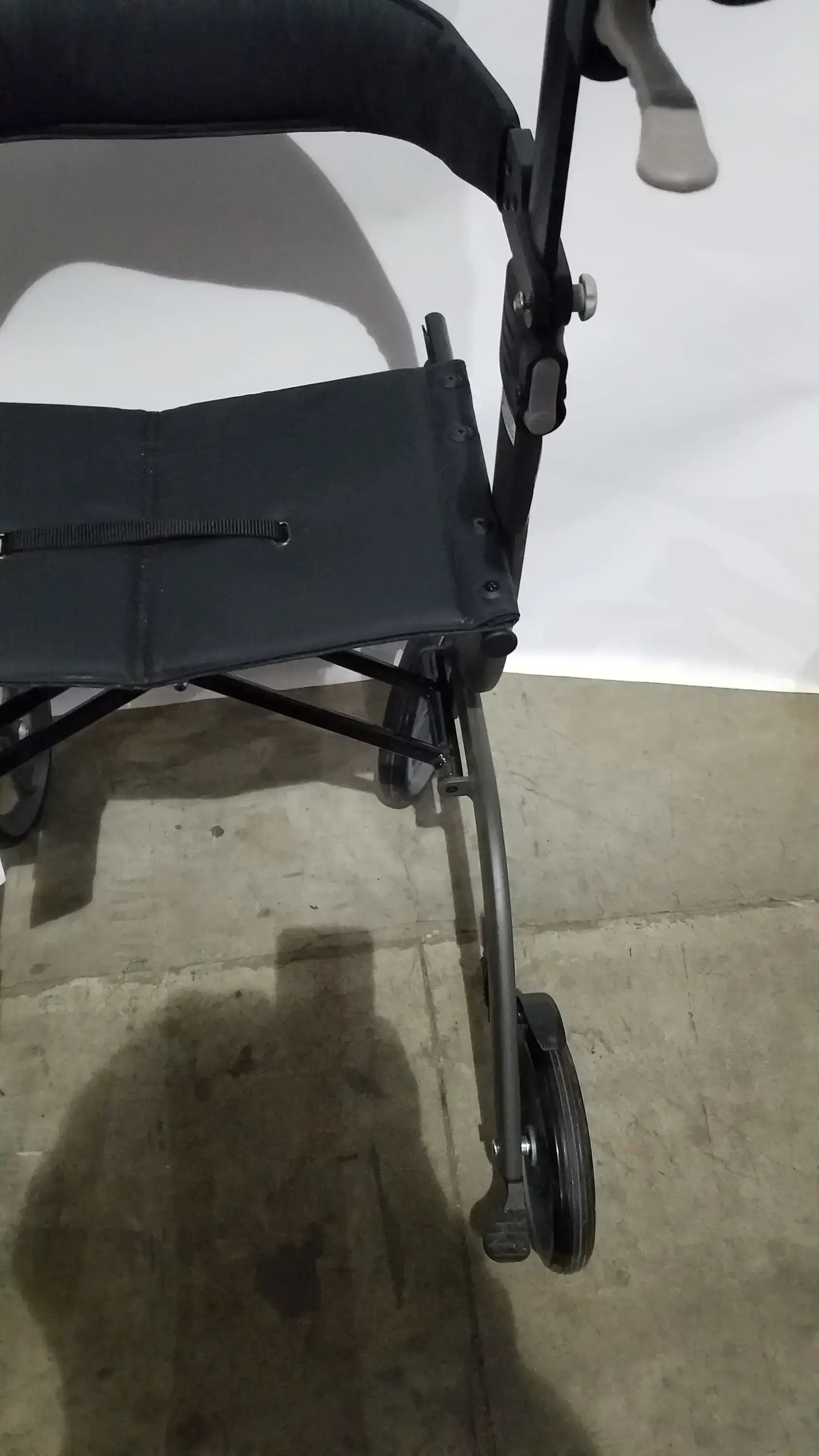 Drive Medical Nitro Folding Rollator Walker - Black Frame with Padded Seat