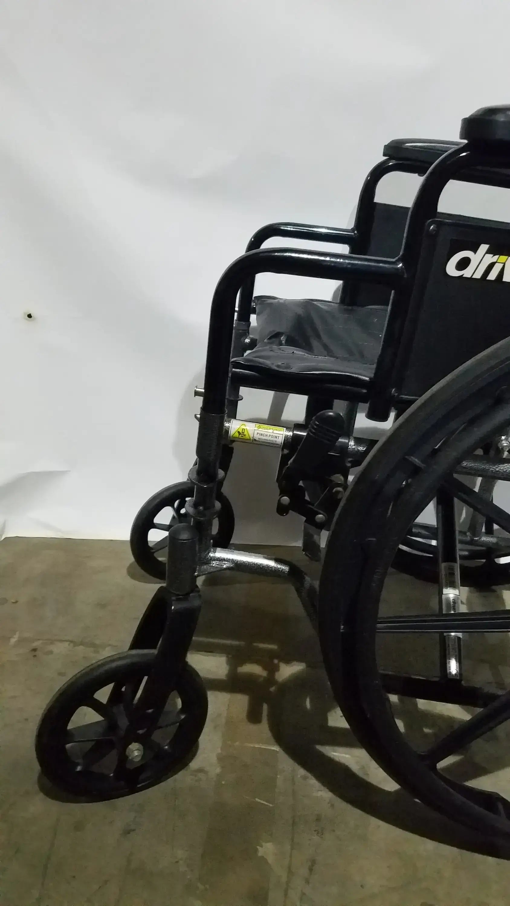 Drive Medical Silver Sport 2 Folding Wheelchair Lightweight Black Cushion Seat