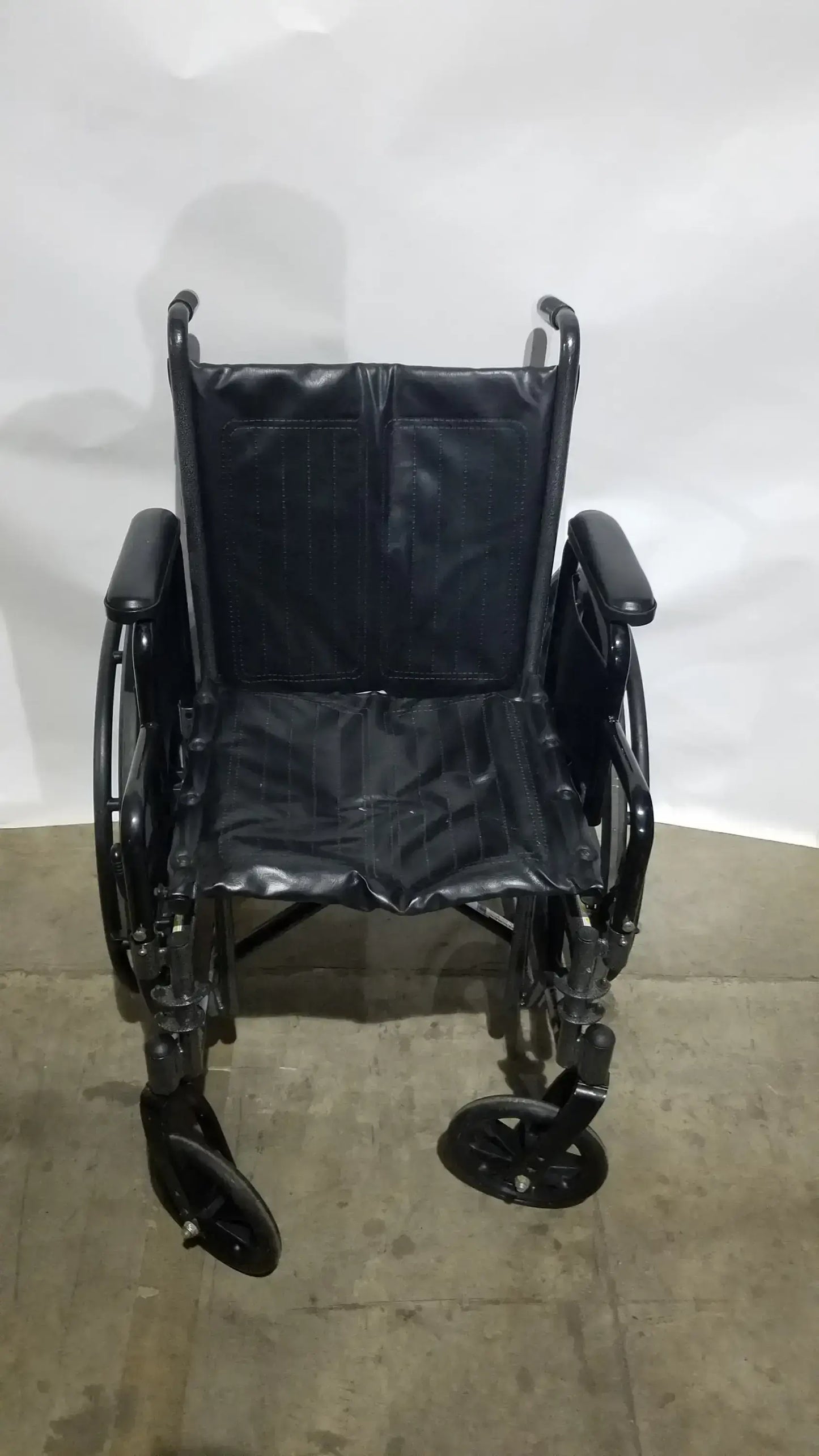 Drive Medical Silver Sport 2 Folding Wheelchair Lightweight Black Cushion Seat