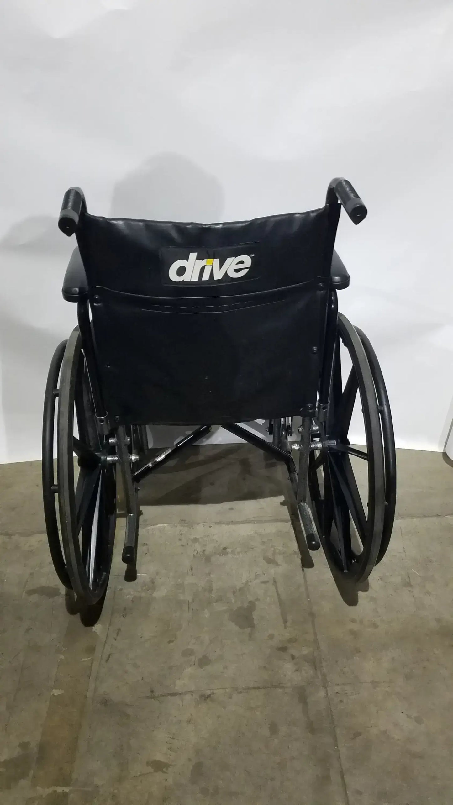 Drive Medical Silver Sport 2 Folding Wheelchair Lightweight Black Cushion Seat