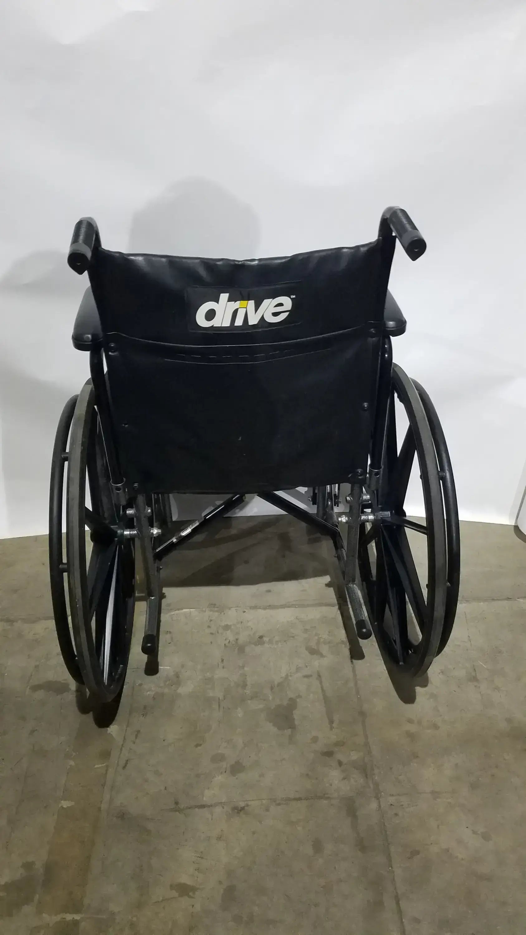 Drive Medical Silver Sport 2 Folding Wheelchair Lightweight Black Cushion Seat