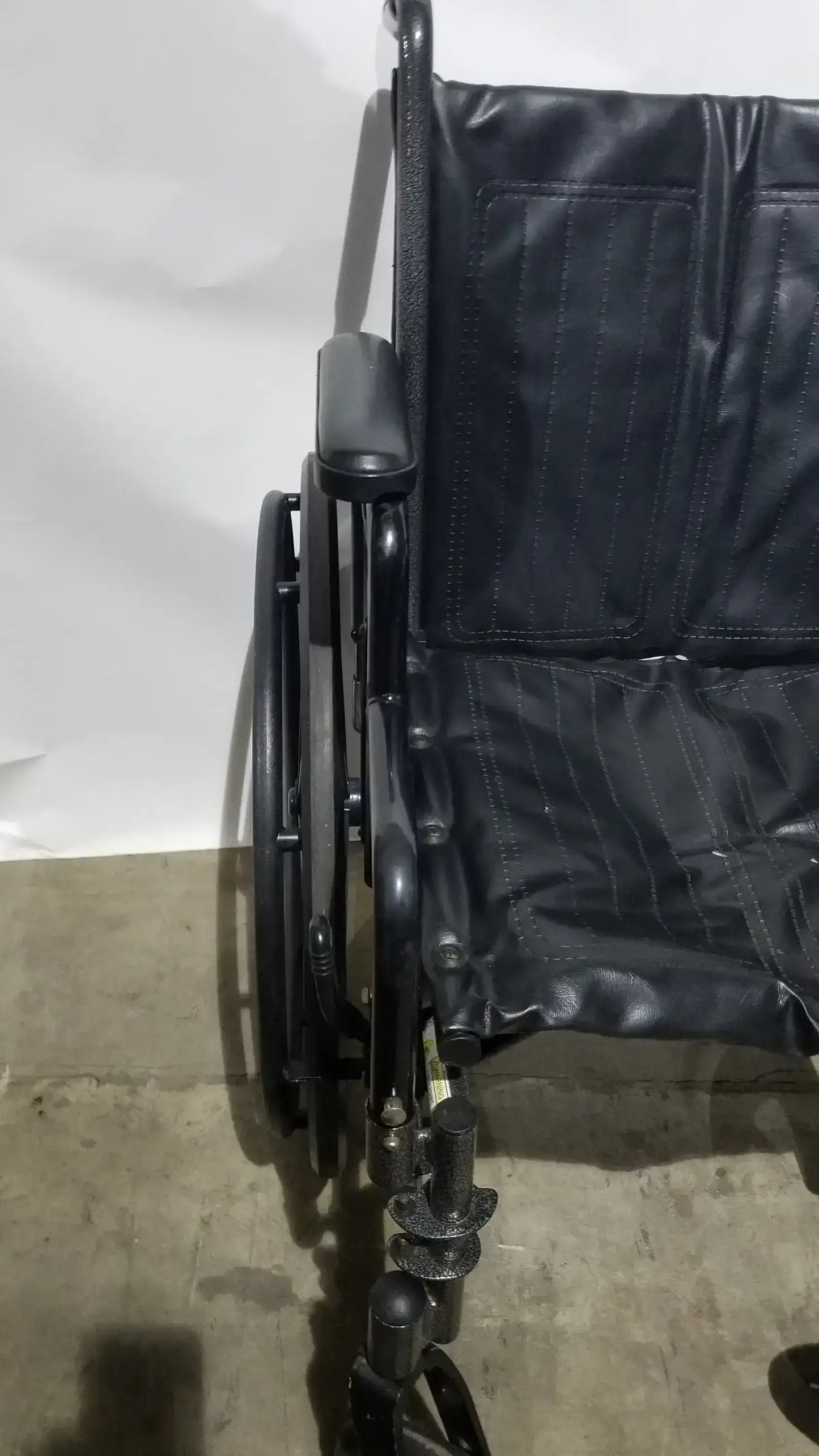 Drive Medical Silver Sport 2 Folding Wheelchair Lightweight Black Cushion Seat