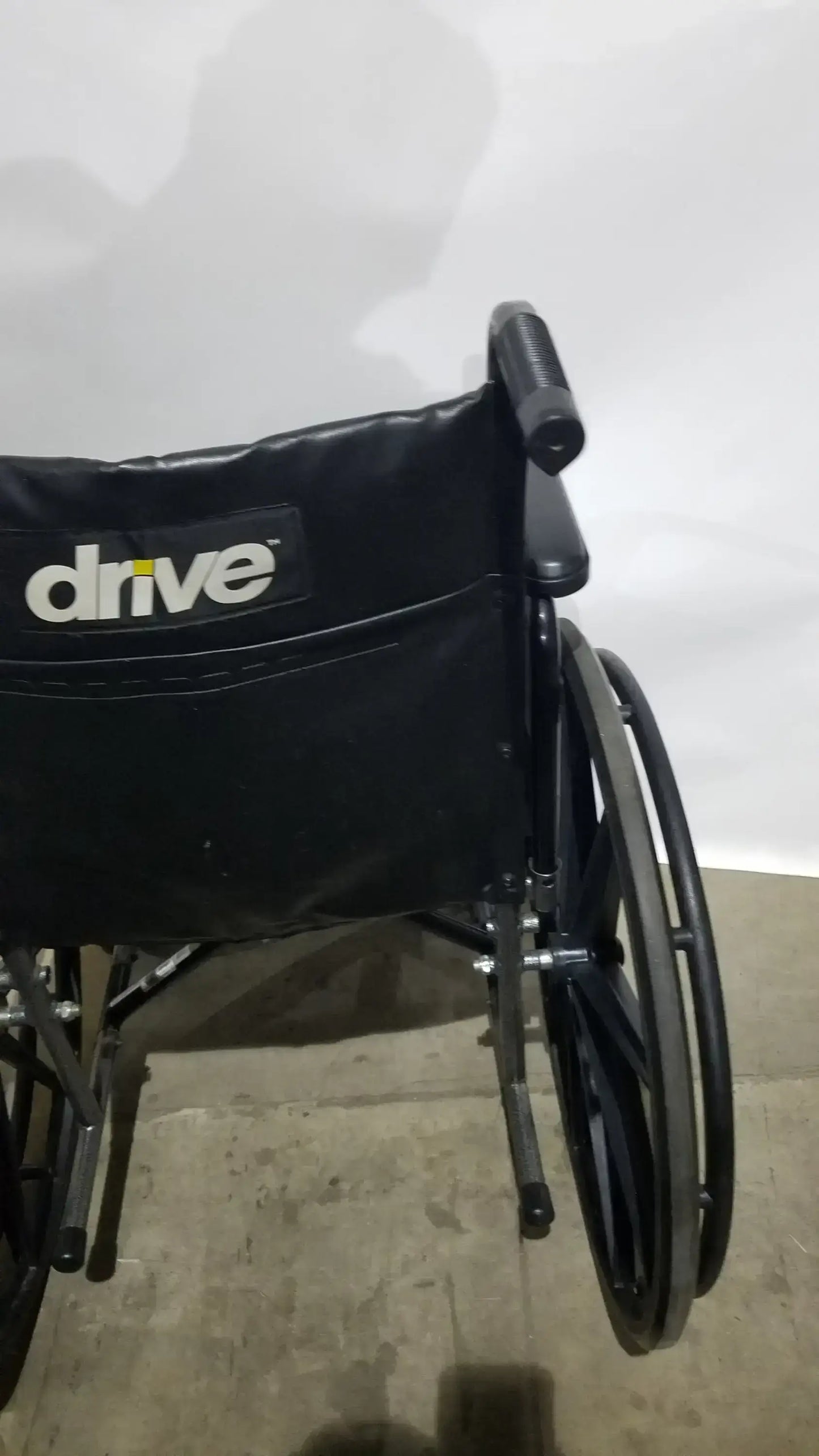 Drive Medical Silver Sport 2 Folding Wheelchair Lightweight Black Cushion Seat