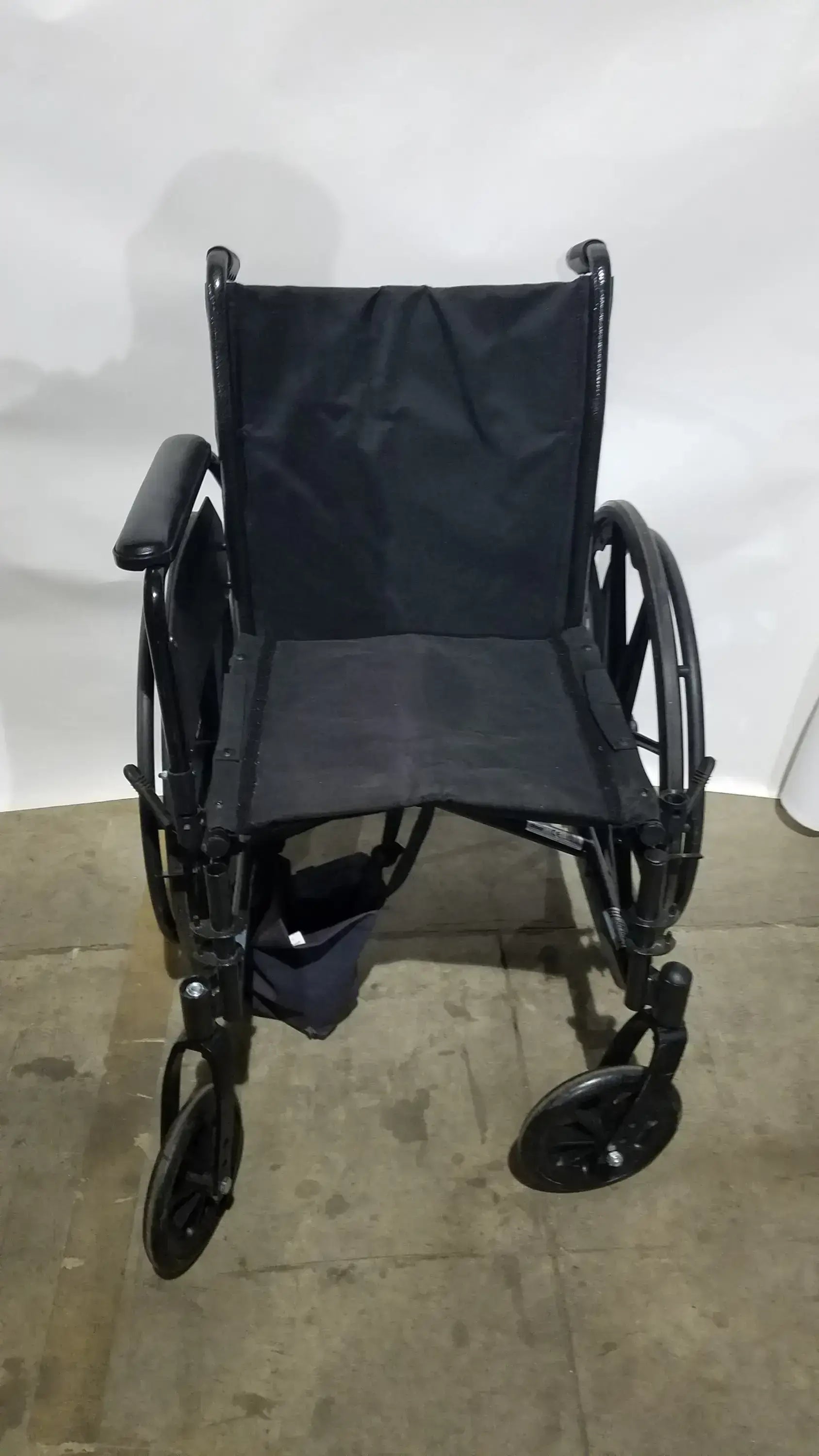Drive Medical Silver Sport 2 Folding Wheelchair Lightweight Black Seat