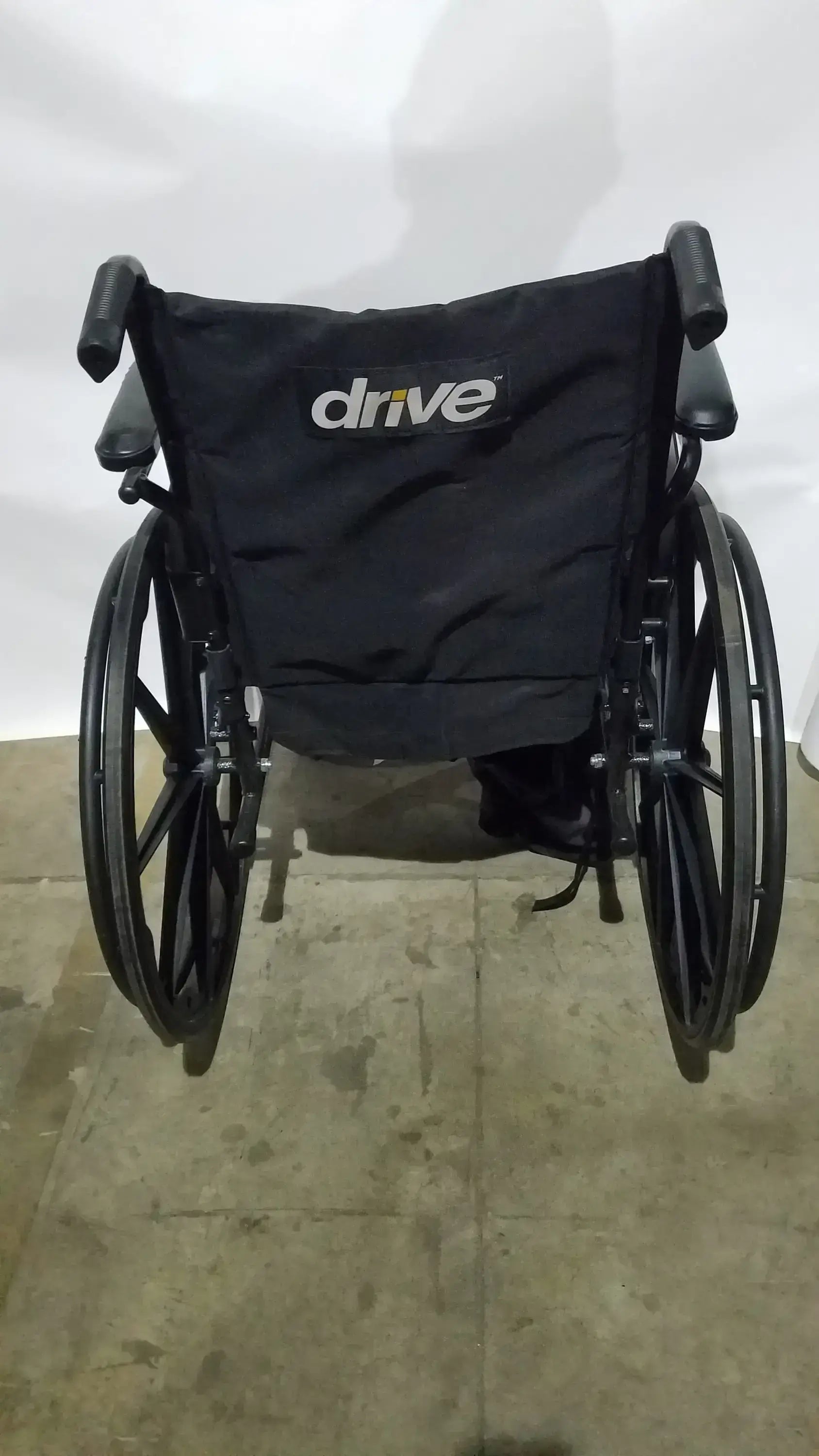 Drive Medical Silver Sport 2 Folding Wheelchair Lightweight Black Seat