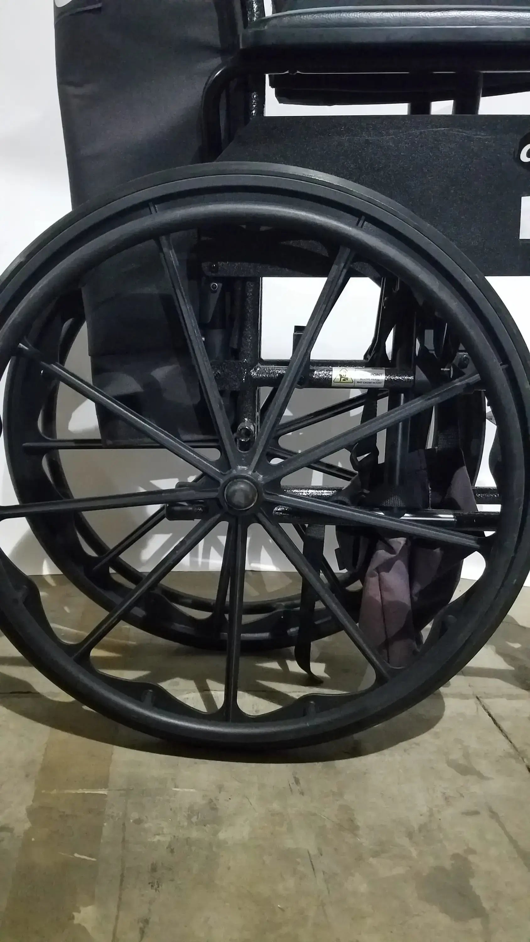 Drive Medical Silver Sport 2 Folding Wheelchair Lightweight Black Seat