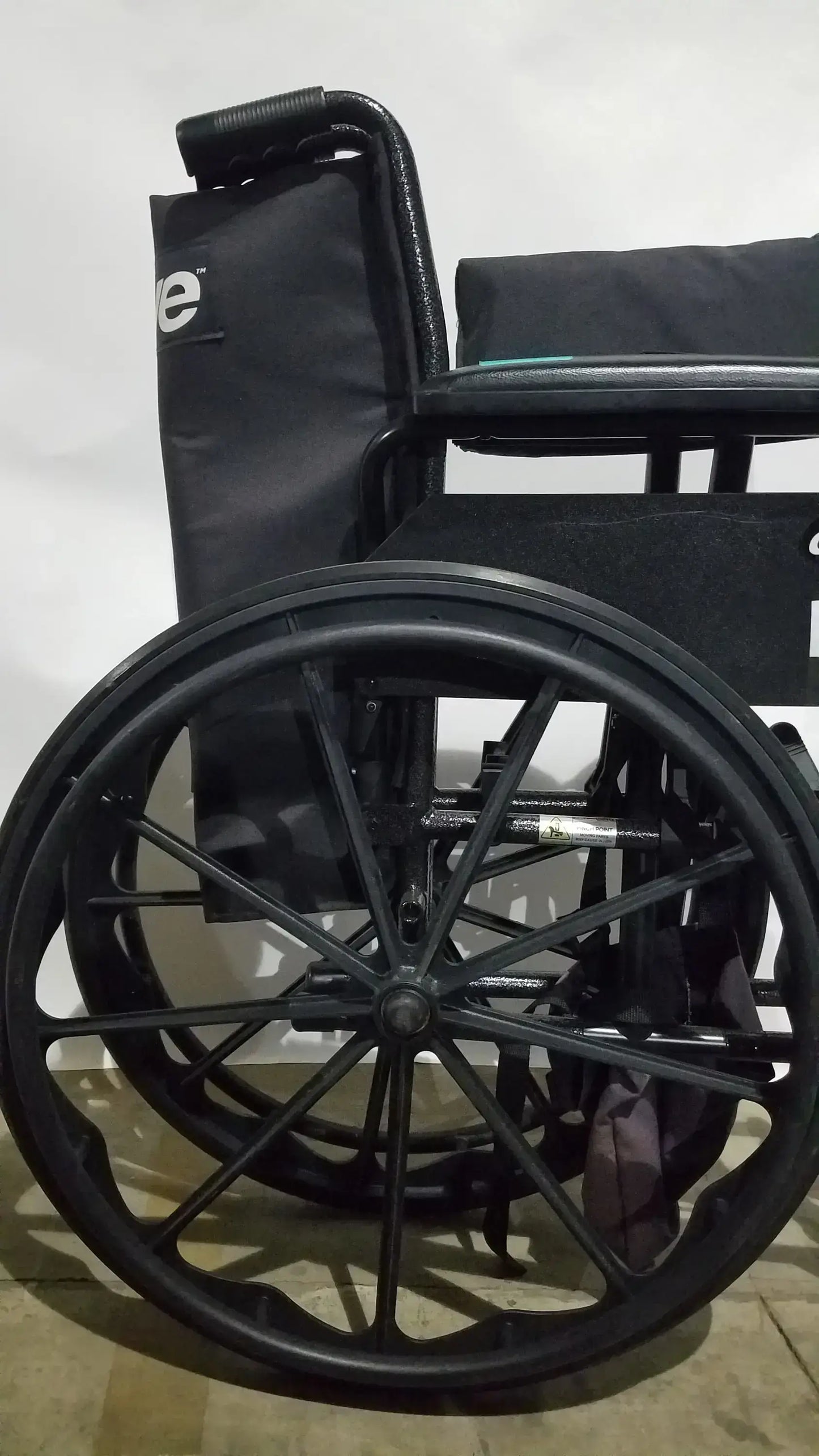 Drive Medical Silver Sport 2 Folding Wheelchair Lightweight Black Seat