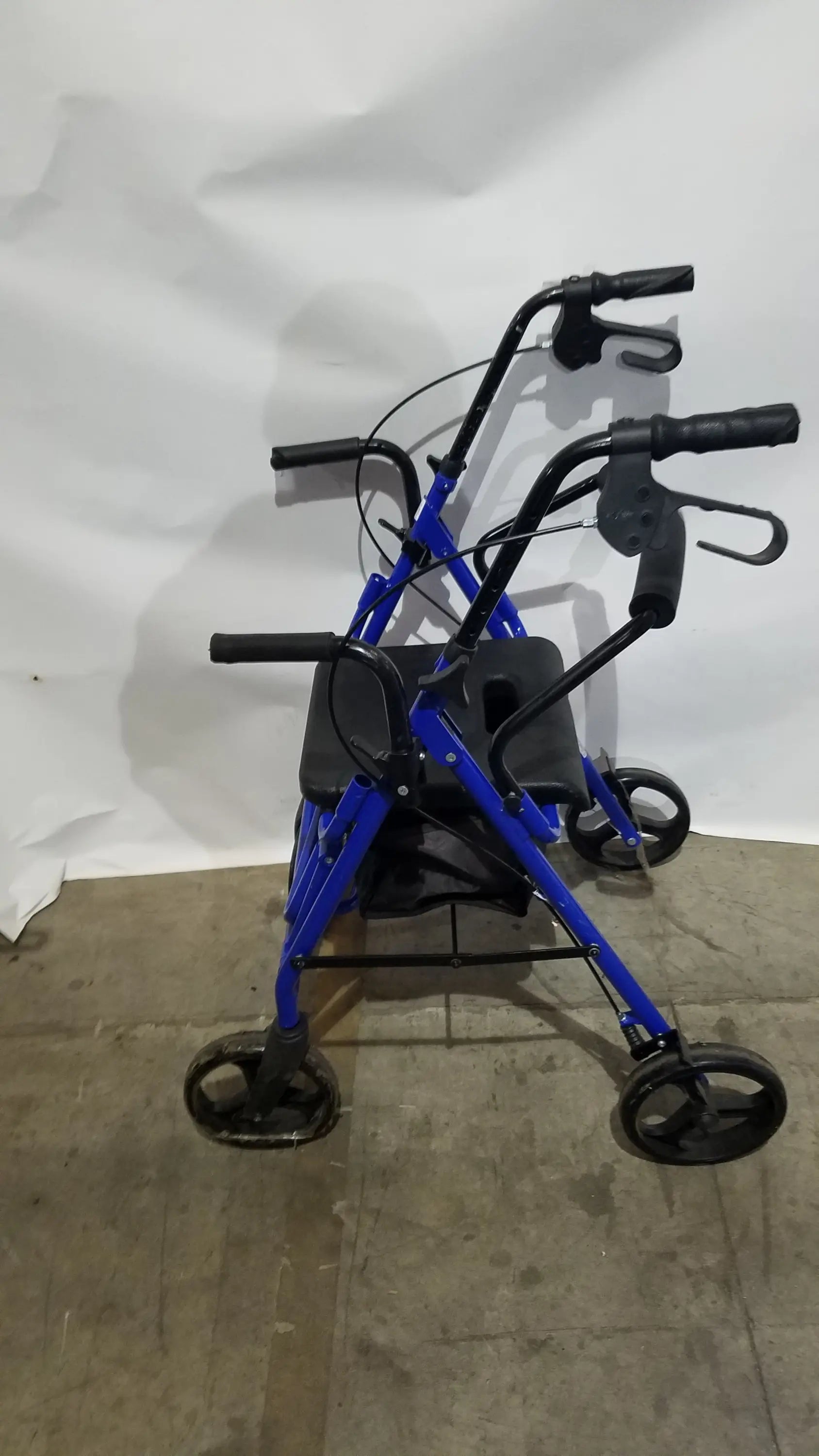 Drive Medical Steel Folding Rollator Walker with Seat