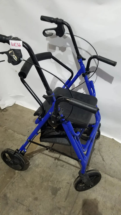 Drive Medical Steel Folding Rollator Walker with Seat