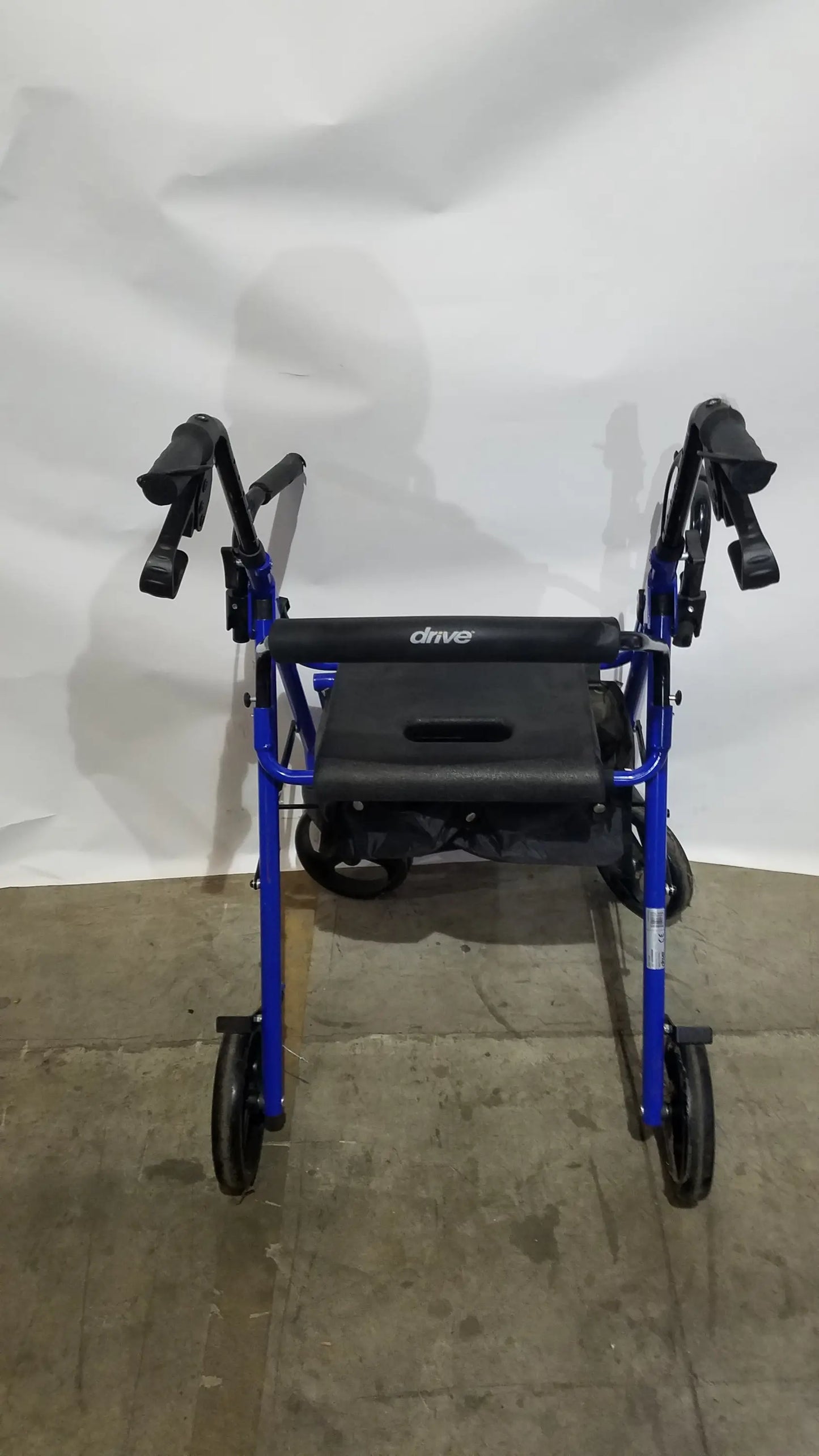 Drive Medical Steel Folding Rollator Walker with Seat