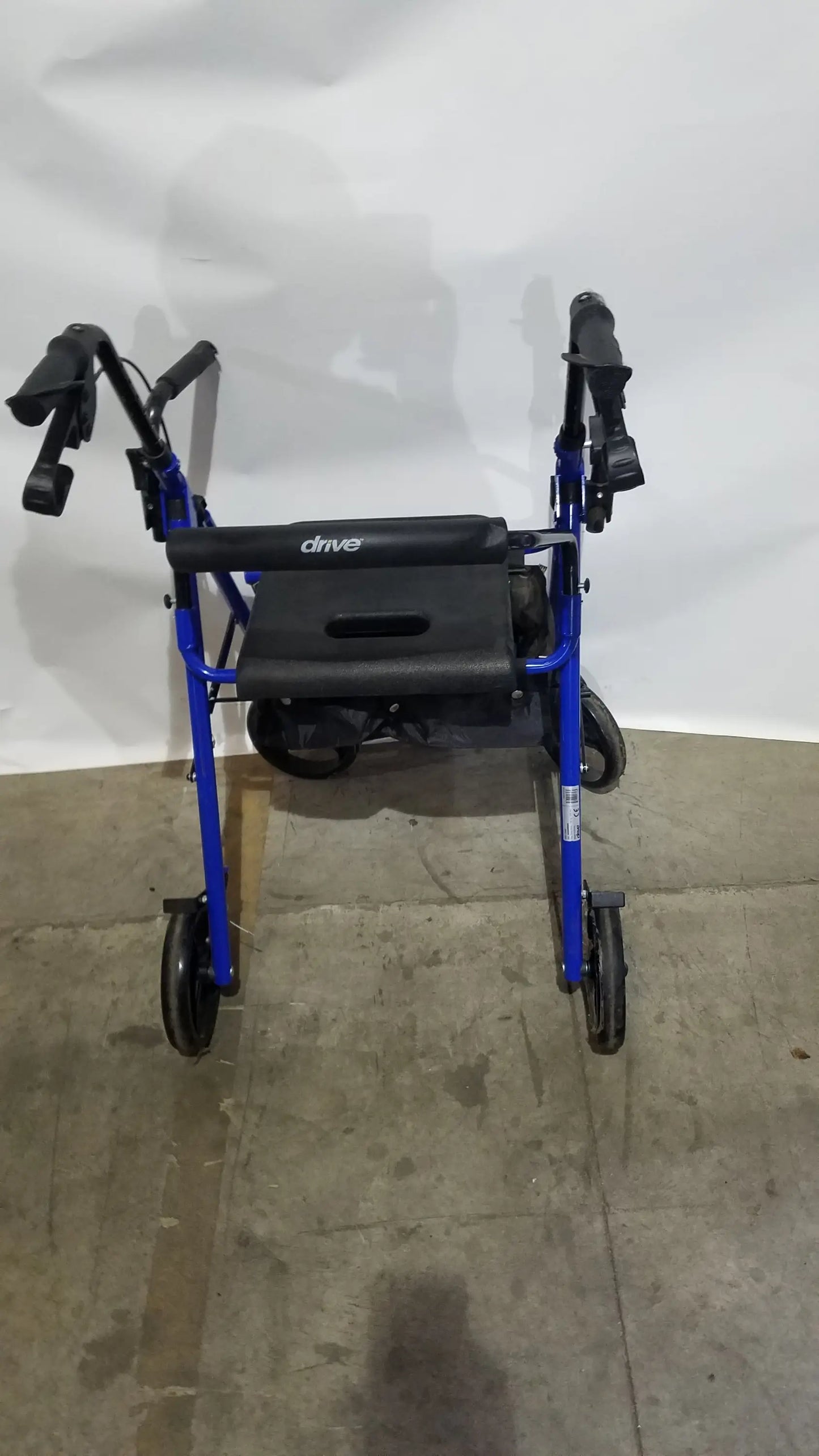 Drive Medical Steel Folding Rollator Walker with Seat