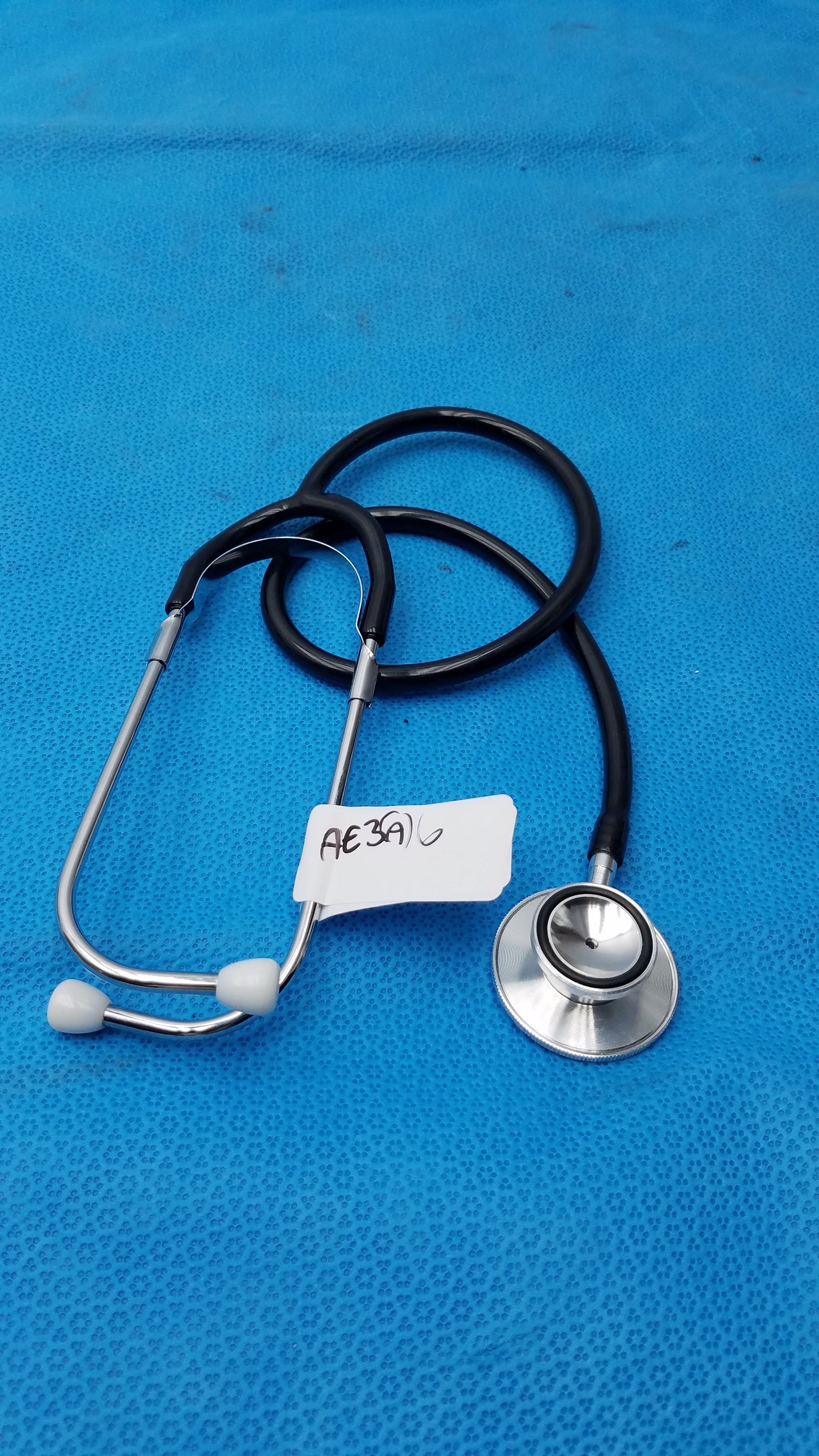 Dual Head Stethoscope Black Professional Acoustic 2-Sided Chestpiece