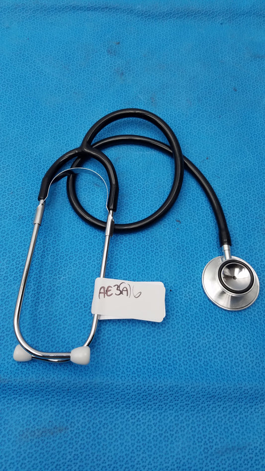 Dual Head Stethoscope Black Professional Acoustic 2-Sided Chestpiece