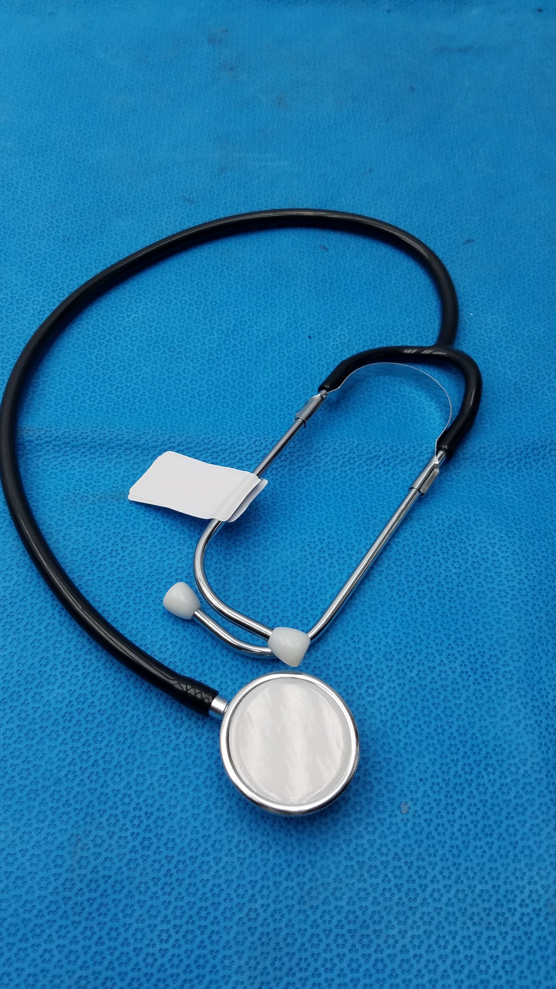 Dual Head Stethoscope Black Professional Acoustic 2-Sided Chestpiece