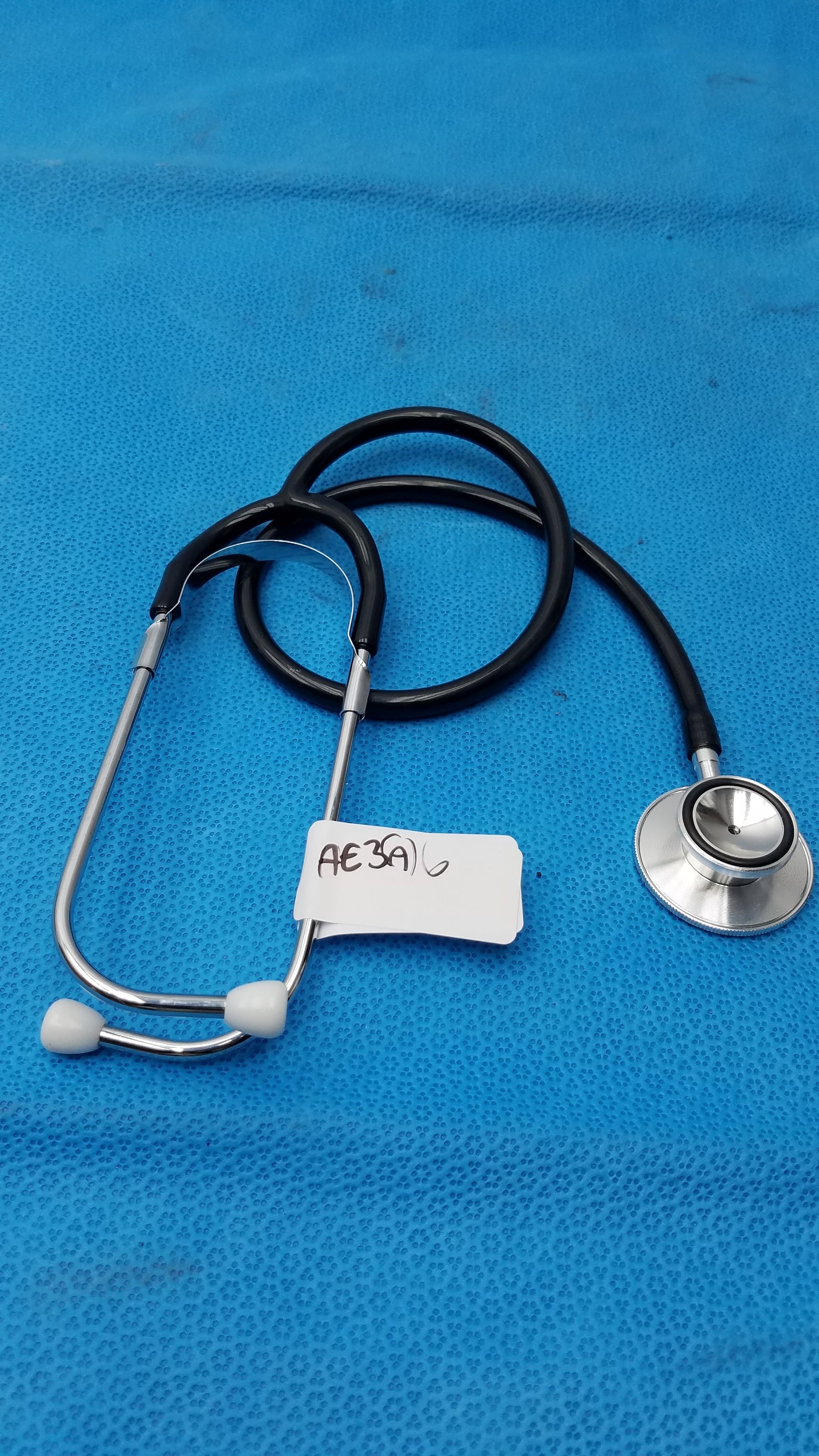 Dual Head Stethoscope Black Professional Acoustic 2-Sided Chestpiece