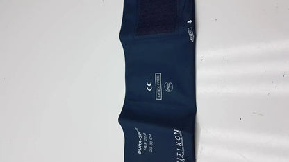 Dark blue dura-cuf crtikon bp cuff ref 2203 with velcro strap for blood pressure monitoring 23-33 cm range
