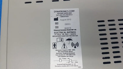 Dynatron Dynatronics 950 Plus Ultrasound System – Therapeutic Medical Device - Therapy