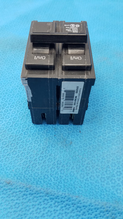 Eaton BR220 2-Pole Type BR 20 Amp Circuit Breaker