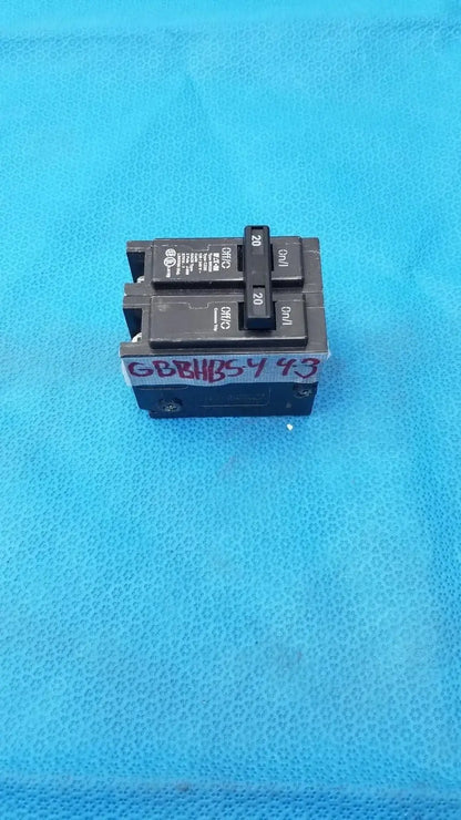 Black dual-pole Eaton BR220 20 amp circuit breaker ideal for reuse medical equipment power protection