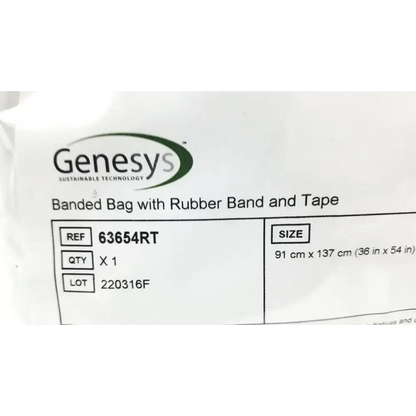 Ecolab Genesy 63654RT Banded Bag With Rubber Band and Tape