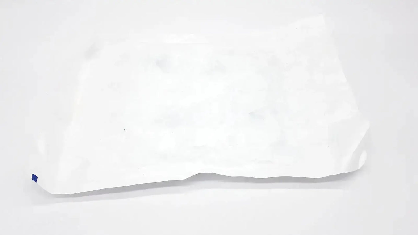 White crinkled paper package with blue tag for ecolab ors-300 warmer drape exp 2028 product