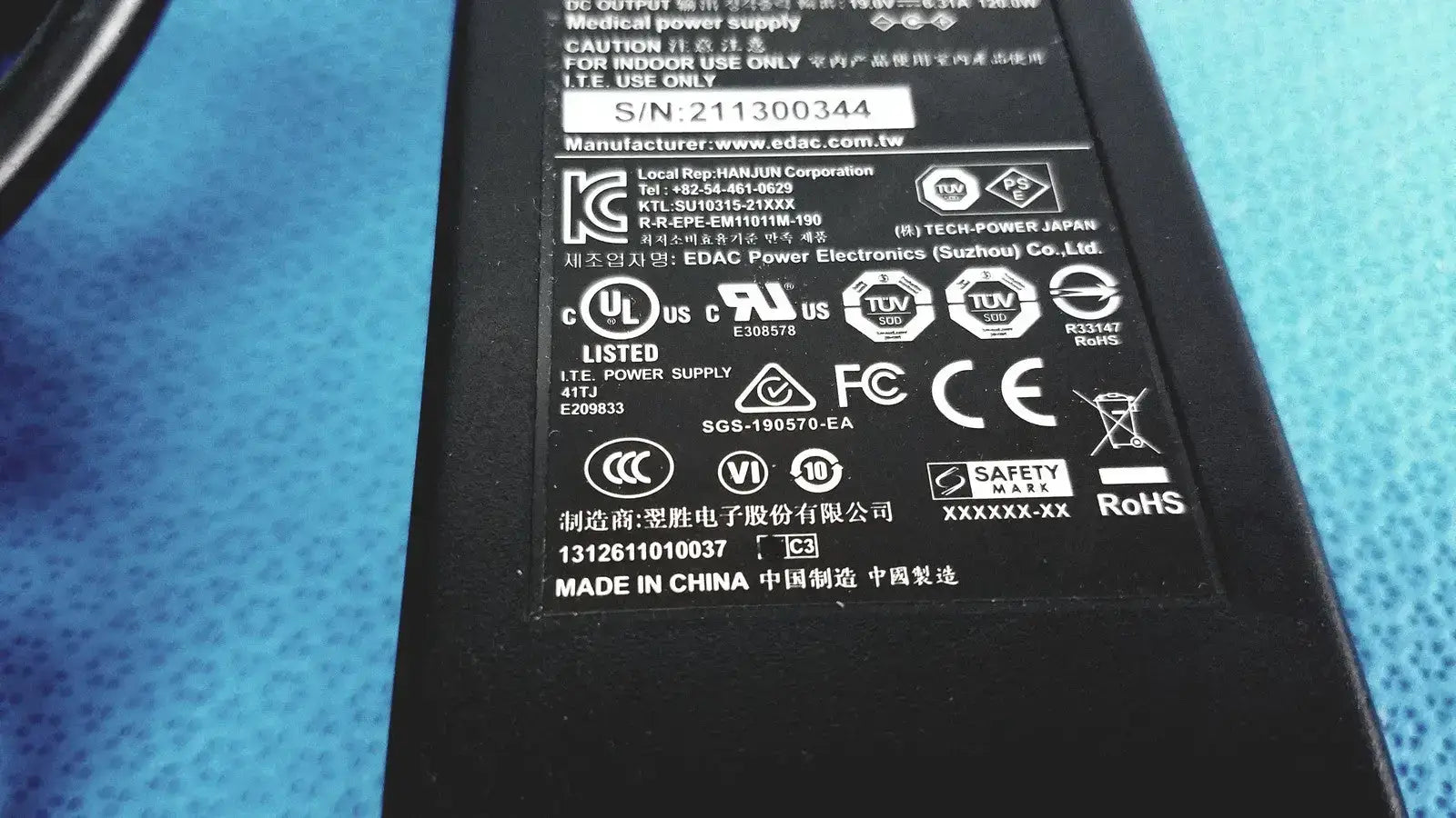 EDACPOWER ELEC EM110111M-190 Adapter Power Supply - AC