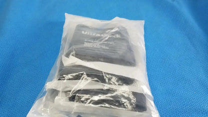 Black ultrasonic medical-grade compression bandage in clear plastic packaging for Edan vital signs monitor use