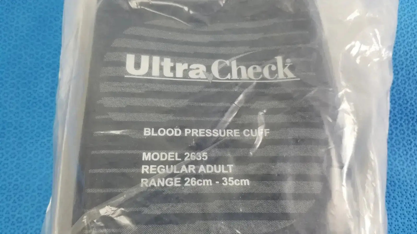 Black and gray striped ultracheck blood pressure cuff model 2635 for edan vital signs monitor and signs monitor use