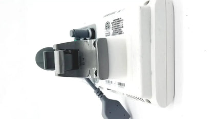 White plastic wall-mounted power strip with gray accents and black cord for edwards lifesciences ev1000 databox use