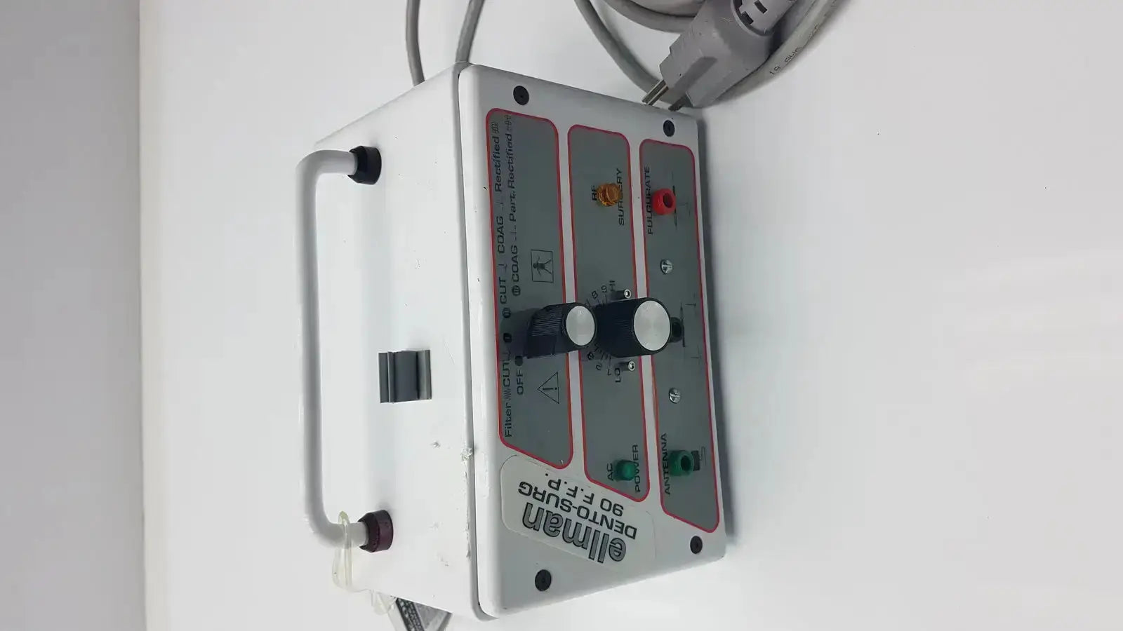 White plastic ellman dento-surg 90 f.f.p patient ready device designed for precise dental applications
