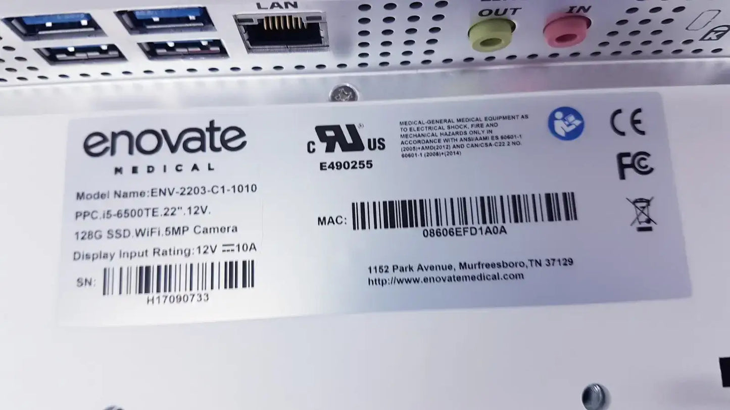 Enovate Medical 22’’ LCD Display Monitor – Model ENV-2203-C1-1010