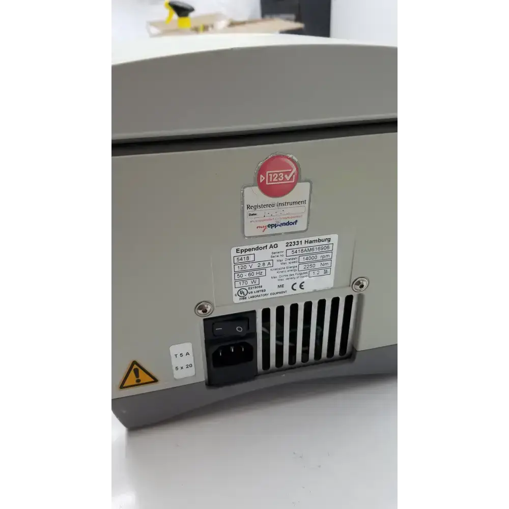 Eppendorf 5418 Microcentrifuge Centrifuge Laboratory