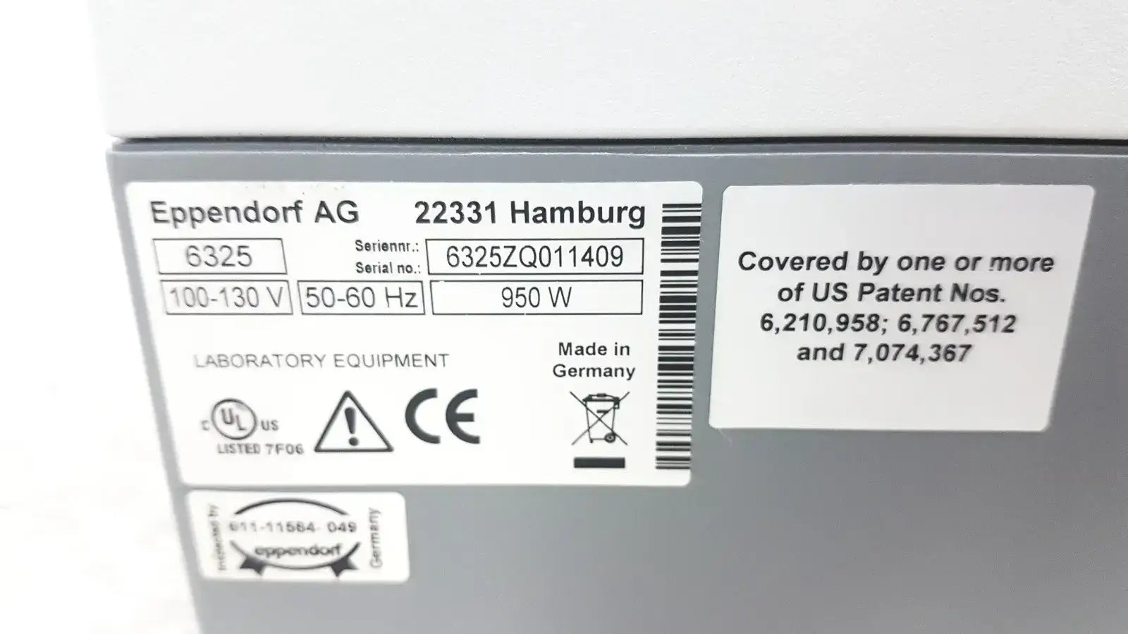 Eppendorf 6325 High-Performance Centrifuge for Lab Sample Separation - Laboratory
