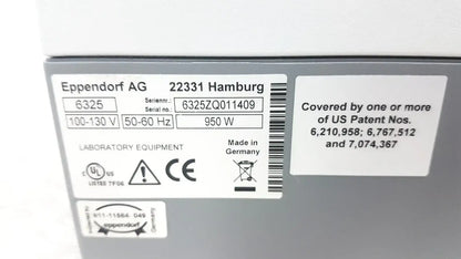Eppendorf 6325 High-Performance Centrifuge for Lab Sample Separation - Laboratory