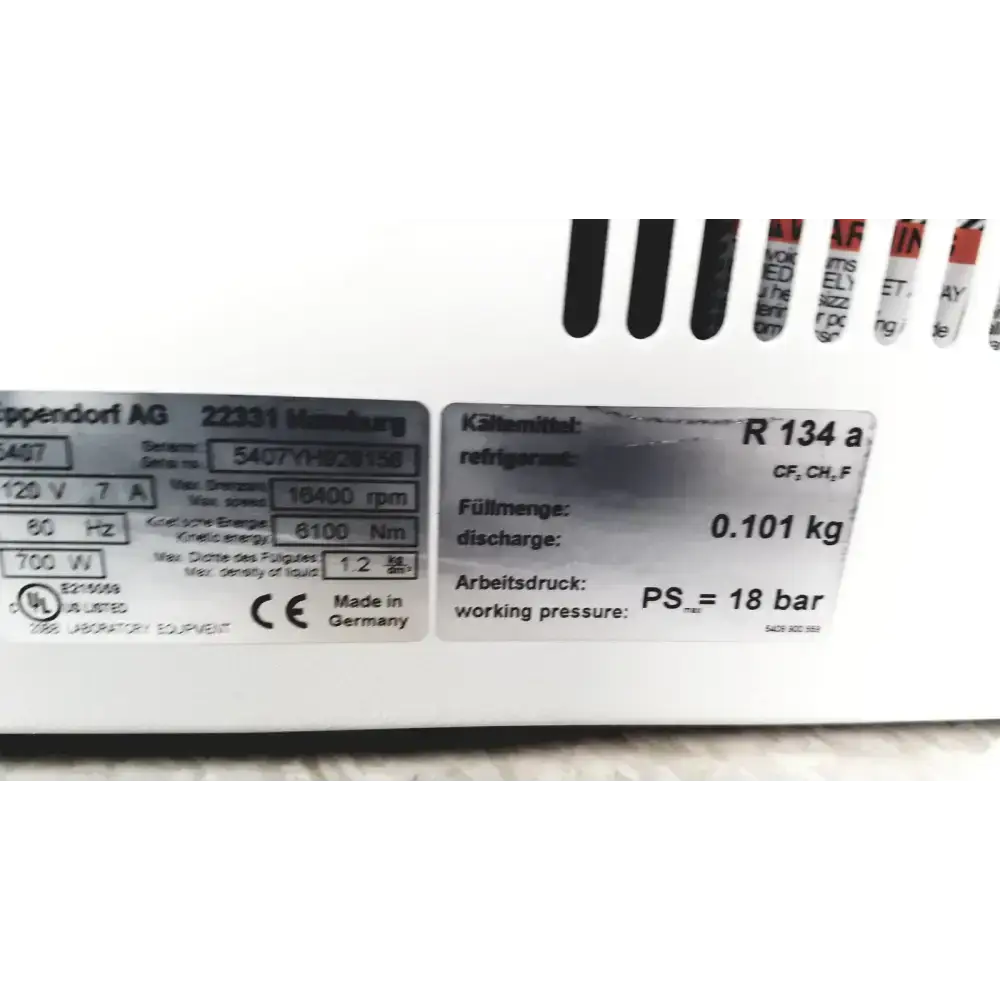 Eppendorf Centrifuge 5417R Refrigerated