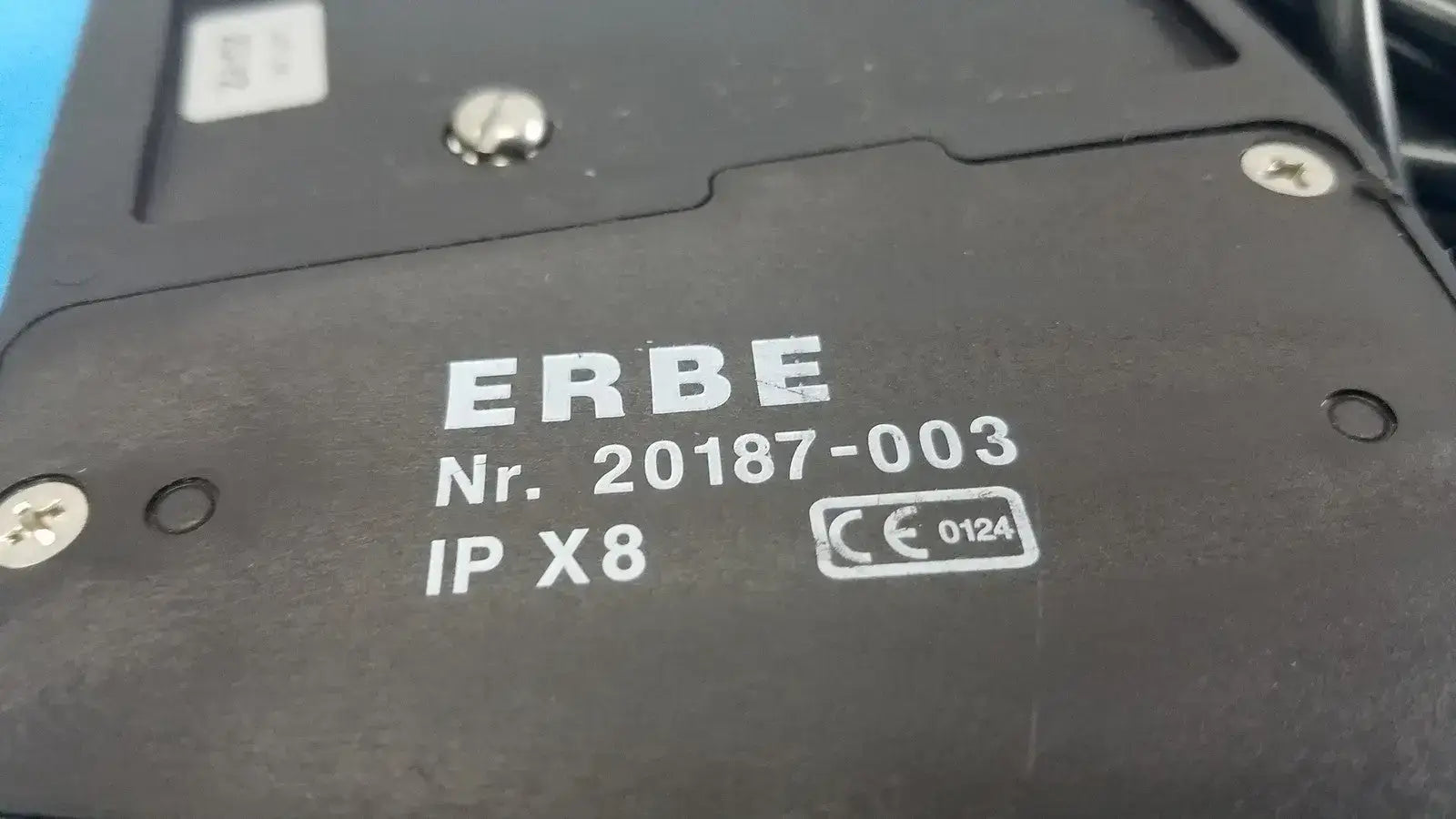 ERBE 20187-003 Electrosurgical Dual Footswitch Yellow Blue IPX8 VIO ICC Pedal
