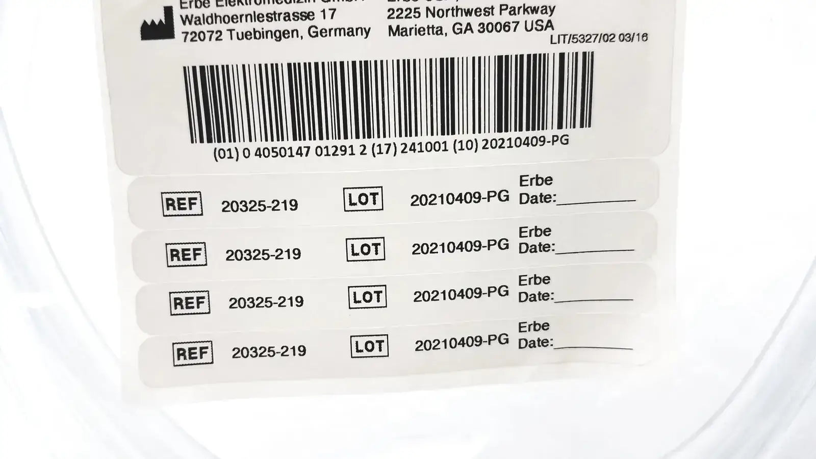 ERBEFLO CleverCap CO2 Olympus Connector Tube 20325-219 - Endoscopy