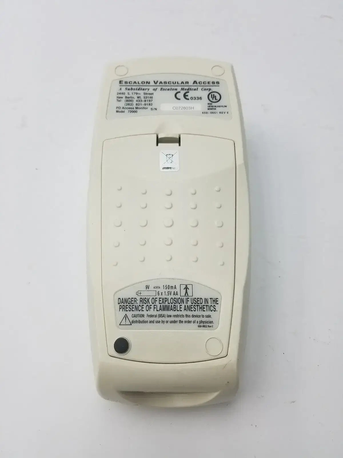 Escalon pdACCESS Access Monitor Model 72000 w/ Speaker Medical Device
