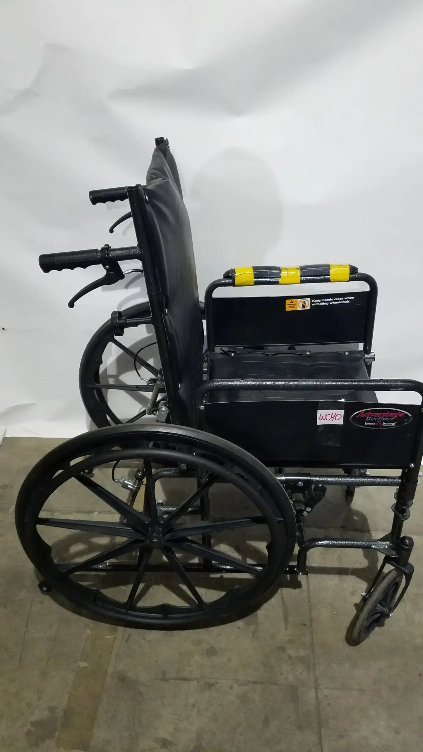 Everest & Jennings Advantage Recliner Folding Manual Wheelchair