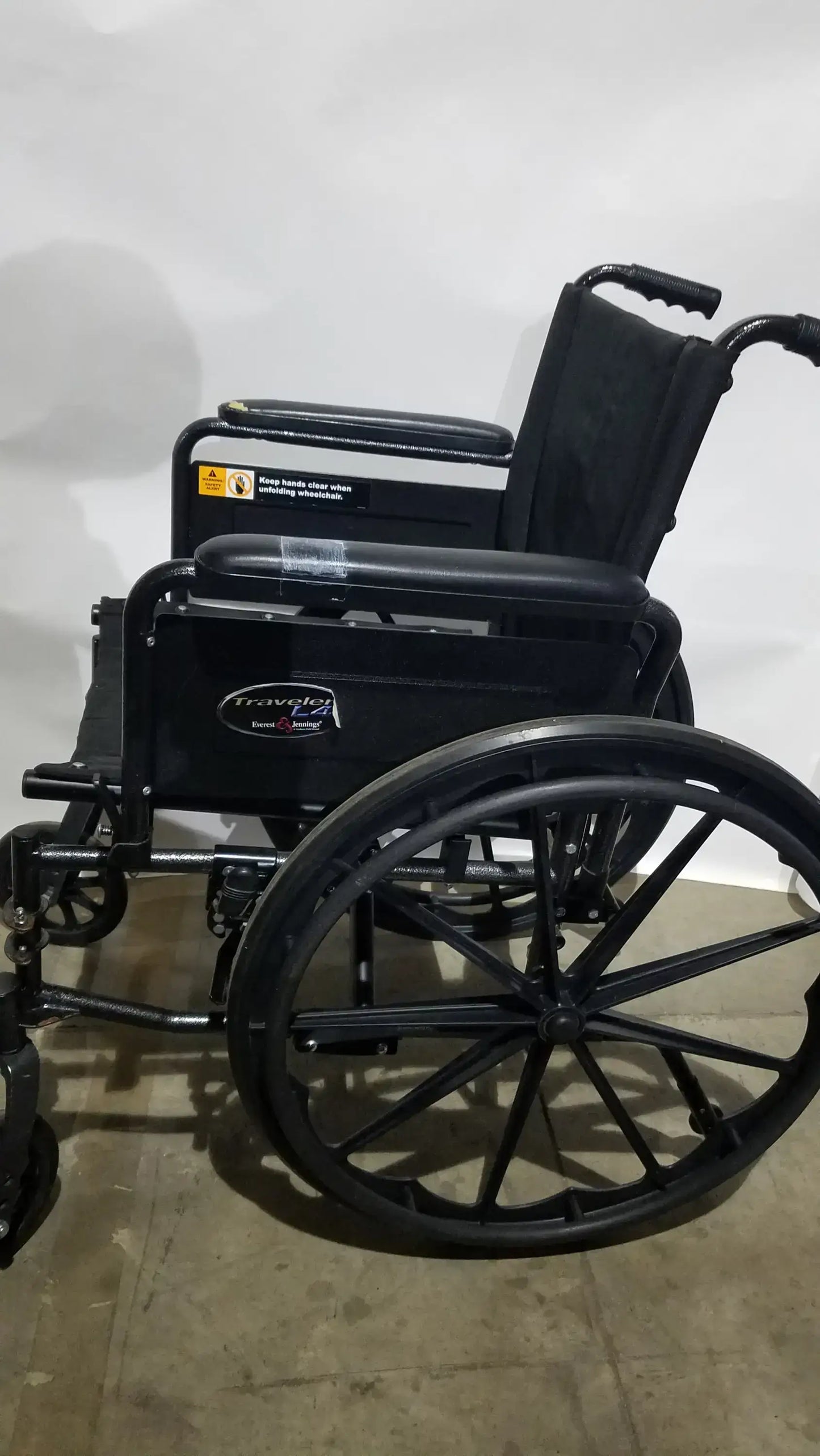 Everest & Jennings Traveler L4 Wheelchair Ultralight Adjustable Height Adult