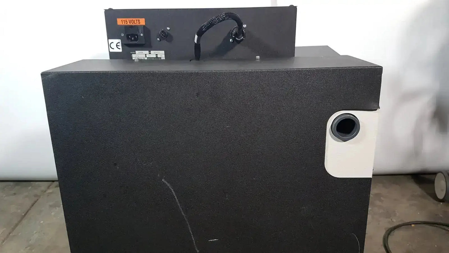 Black industrial-grade power supply unit with matte finish and input label for excellent spex 6850 freezer mill biomedical evaluation